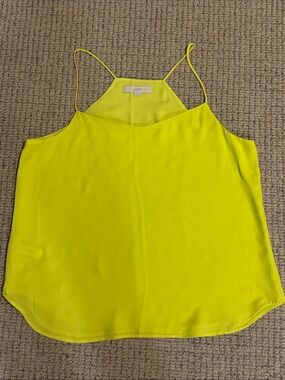 LOFT Neon Yellow Spaghetti-Strap Cami